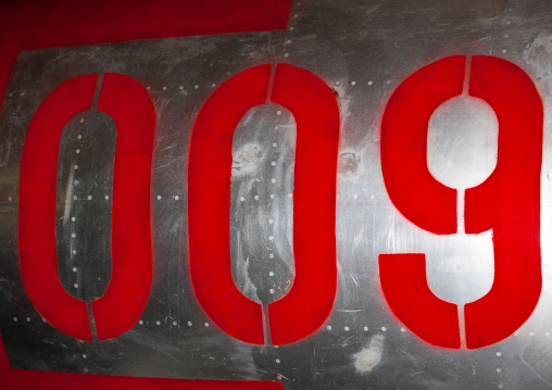 War plane in the victorious fatherland liberation war museum, Pyongan Province, Pyongyang, North Korea