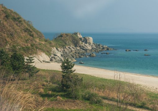 Landscape of the seaside, Kangwon Province, Wonsan, North Korea