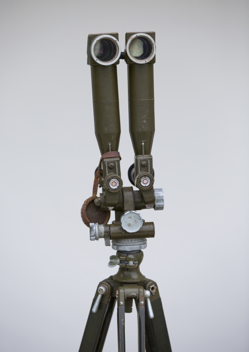 North Korean binoculars in the Demilitarized Zone, North Hwanghae Province, Panmunjom, North Korea