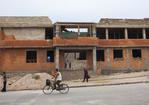 New buildings built in the countryside, North Hwanghae Province, Kaesong, North Korea