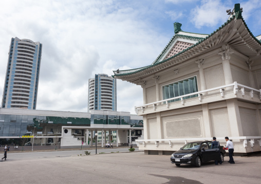 Restaurants in the city center, Pyongan Province, Pyongyang, North Korea