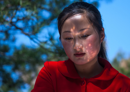Portrait of a North Korean woman, North Hamgyong Province, Chilbo Sea, North Korea