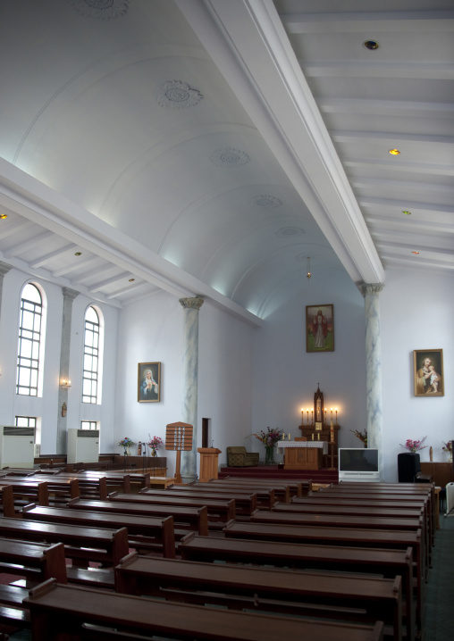 Inside changchung cathedral, Pyongan Province, Pyongyang, North Korea
