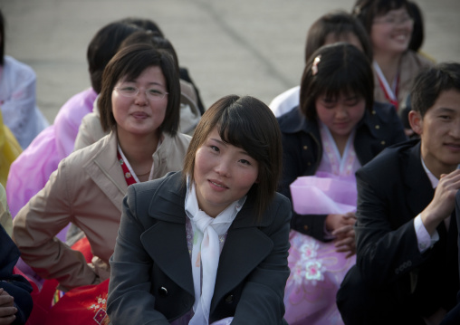 North Korean students in the city, Pyongan Province, Pyongyang, North Korea