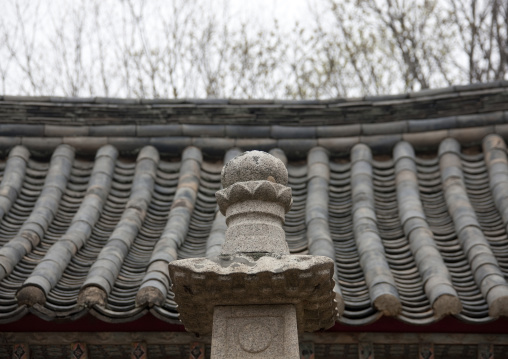 Pagoda in front of Anhwa buddhist temple, North Hwanghae Province, Kaesong, North Korea