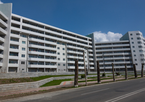 New modern city buildings, Pyongan Province, Pyongyang, North Korea