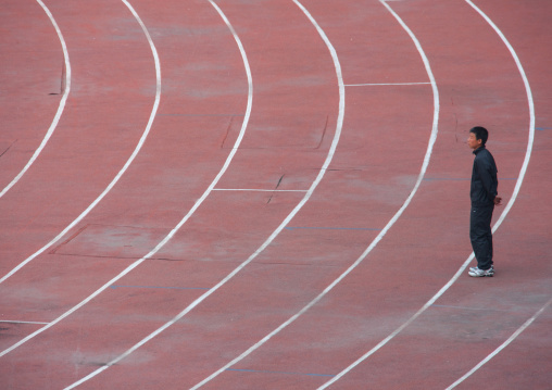 Kim il Sung stadium running tracks, Pyongan Province, Pyongyang, North Korea