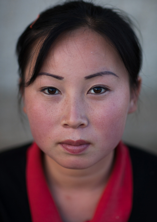 Portrait of a North Korean woman, North Hamgyong Province, Jung Pyong Ri, North Korea