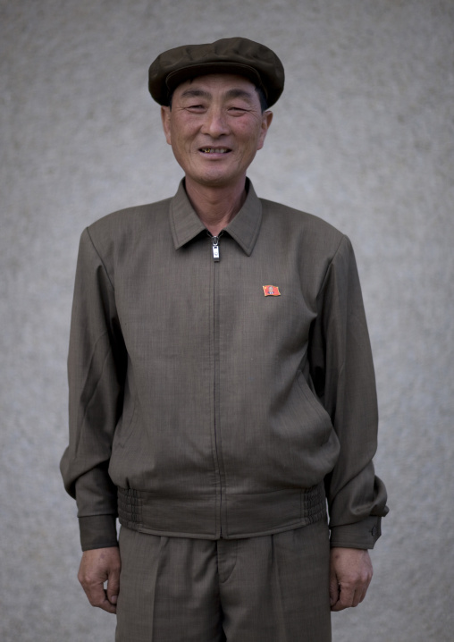 Portrait of a North Korean village leader, North Hamgyong Province, Jung Pyong Ri, North Korea