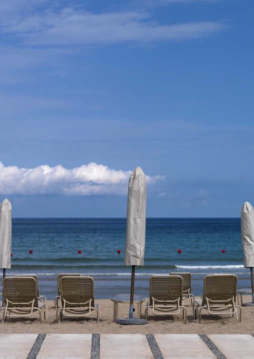 Picturesque View Of The Al Bustan Palace Beach, Muscat, Oman