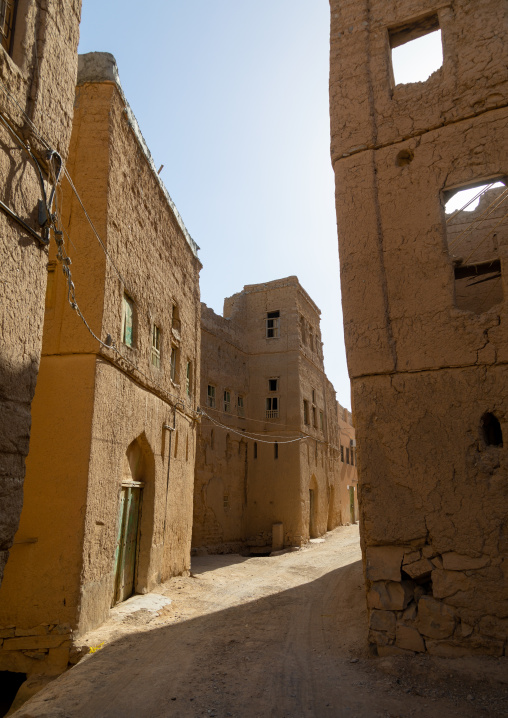 Old abandoned house in a village, Ad Dakhiliyah Region, Al Hamra, Oman
