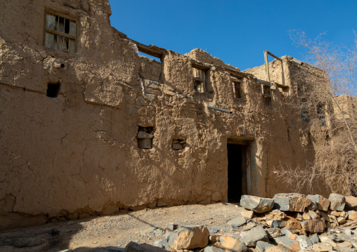 Old abandoned house in a village, Ad Dakhiliyah Region, Al Hamra, Oman