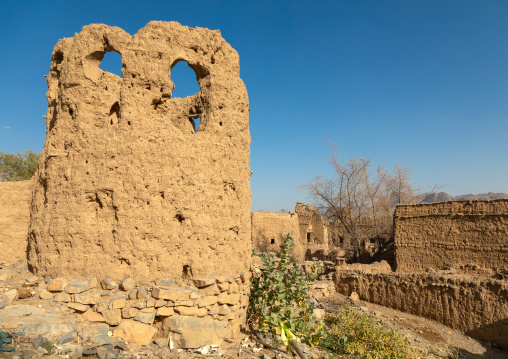 Old abandoned house in a village, Ad Dakhiliyah Region, Al Hamra, Oman