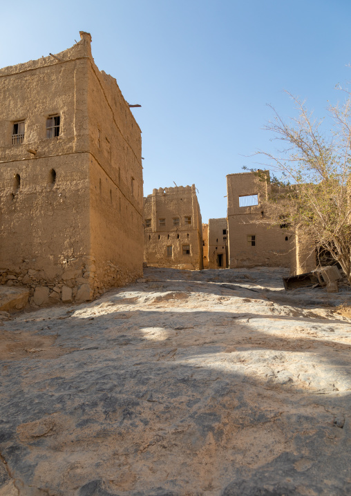 Old abandoned house in a village, Ad Dakhiliyah Region, Al Hamra, Oman