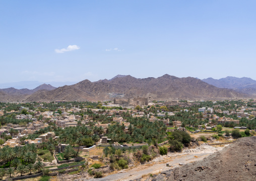 Bahla fort in the middle of an oasis, Ad Dakhiliyah ‍Governorate, Oasis of Bahla, Oman