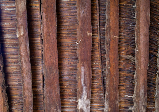 Traditional ceiling in an old house, Ad Dakhiliyah ‍Governorate, Birkat Al Mouz, Oman