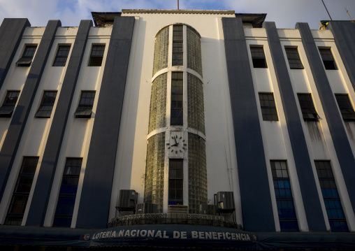 Panama, Province Of Panama, Panama City, Loteria Nacional Colonial Building In Casco Viejo
