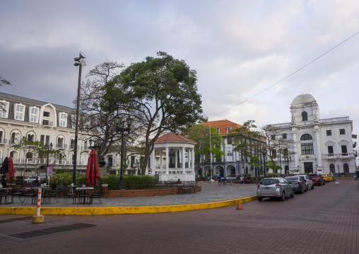 Panama, Province Of Panama, Panama City, Independance Plaza In Old City Casco Viejo