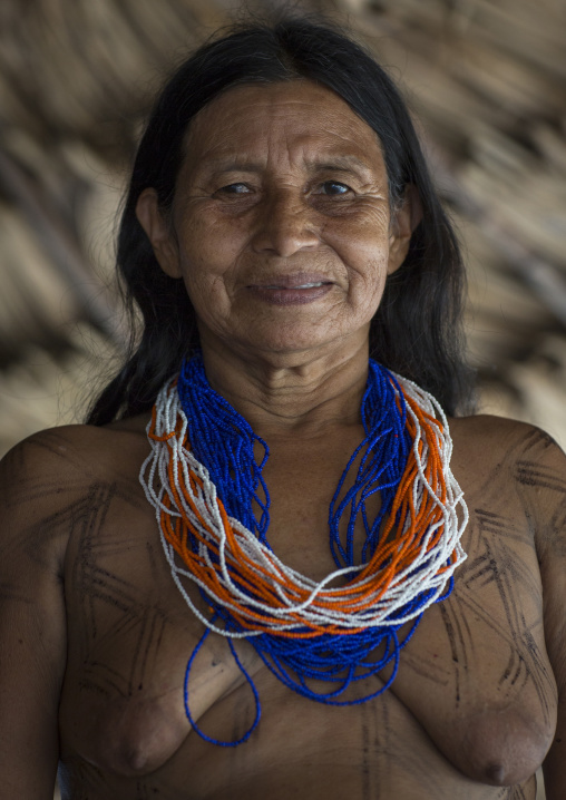 Panama, Darien Province, Puerta Lara, Woman Of Wounaan Native Community