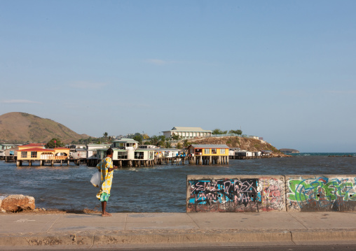 Floating village, National Capital District, Port Moresby, Papua New Guinea