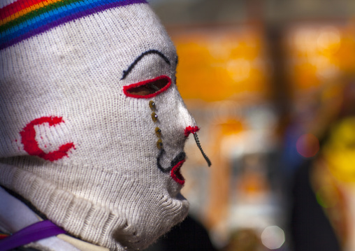 Masked Ukuku At Qoyllur Riti Festival, Ocongate Cuzco, Peru