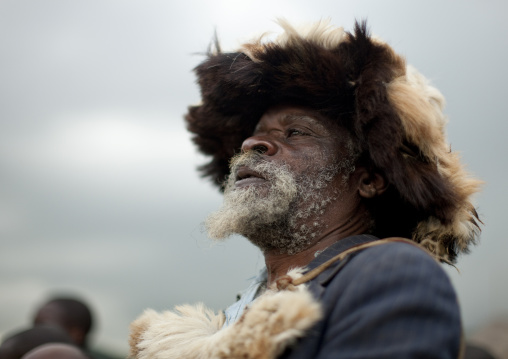 Intore witchdoctor, Lake Kivu, Ibwiwachu, Rwanda