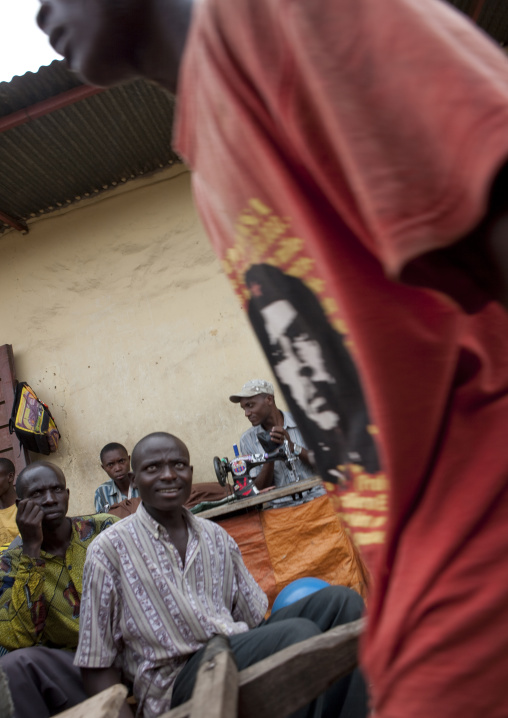 Rwandan tailors in the market, Lake Kivu, Gisenye, Rwanda