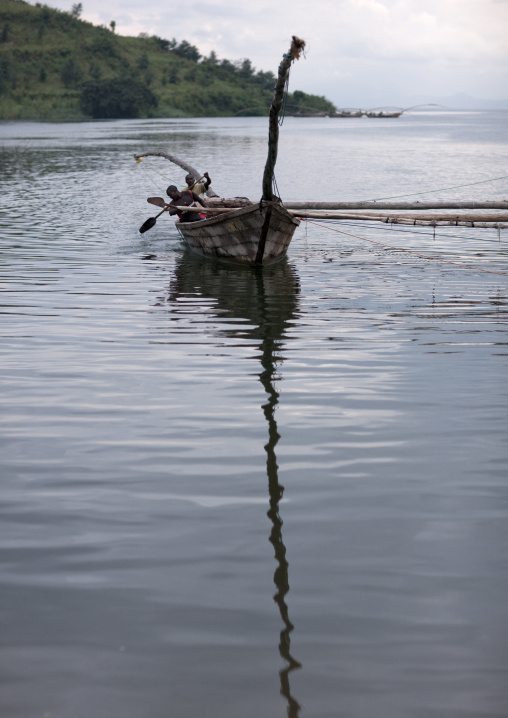 Traditional boats, Lake Kivu, Gisenye, Rwanda