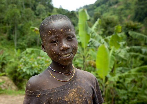 Batwa tribe boy, Western Province, Cyamudongo, Rwanda