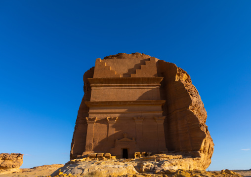 Qasr al-Farid tomb of Lihyan son of Kuza in Madain Saleh, Al Madinah Province, Alula, Saudi Arabia