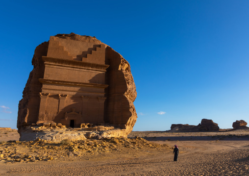 Qasr al-Farid tomb of Lihyan son of Kuza in Madain Saleh, Al Madinah Province, Alula, Saudi Arabia