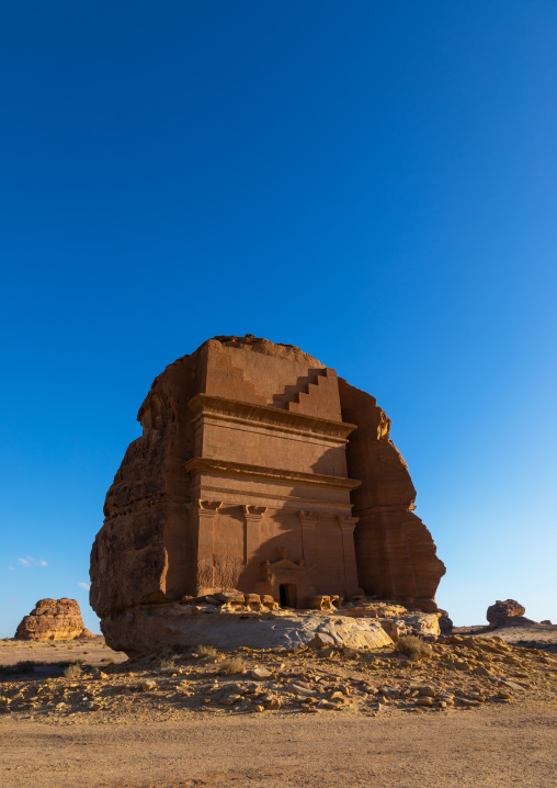 Qasr al-Farid tomb of Lihyan son of Kuza in Madain Saleh, Al Madinah Province, Alula, Saudi Arabia