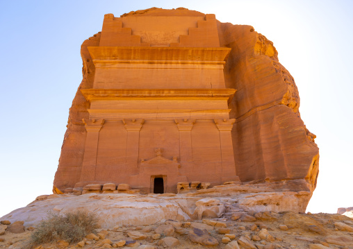 Qasr al-Farid tomb of Lihyan son of Kuza in Madain Saleh, Al Madinah Province, Alula, Saudi Arabia