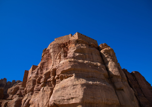 Old fort at the top of a hill, Al Madinah Province, Alula, Saudi Arabia