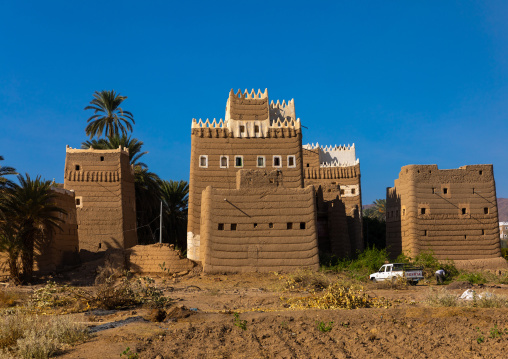 Traditional old multi-storey mud houses, Najran Province, Najran, Saudi Arabia