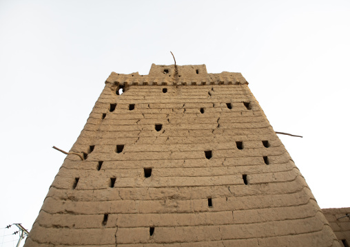 Traditional old multi-storey mud house, Najran Province, Najran, Saudi Arabia