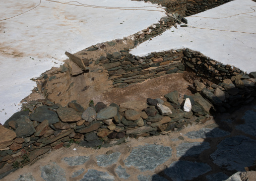 Dry al-Namas water tank, Al-Bahah region, Altawlah, Saudi Arabia