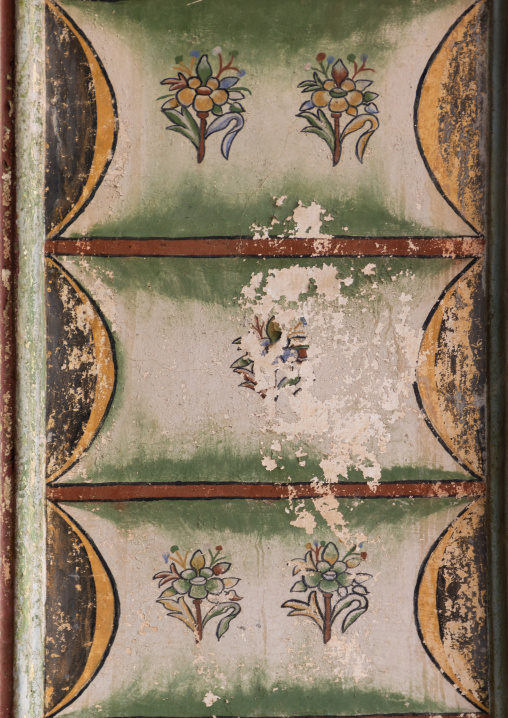 Abdullah al-Suleiman palace painted ceiling, Mecca province, Taïf, Saudi Arabia