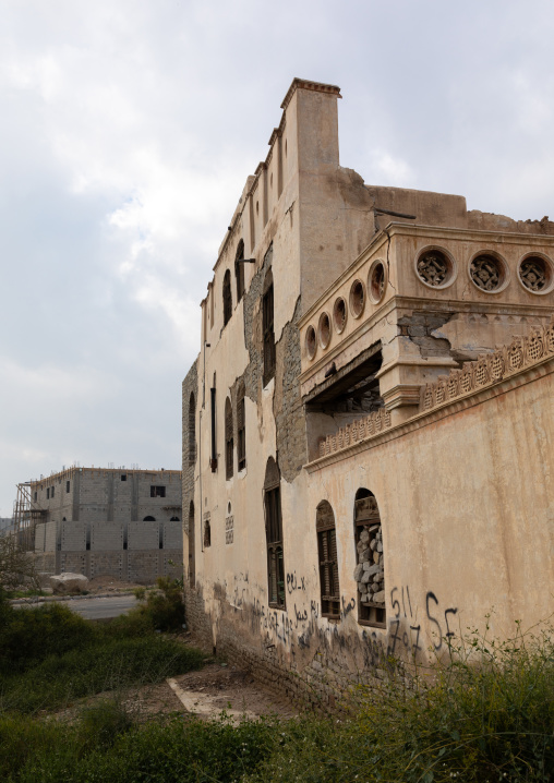 Abandoned Abdullah al-Suleiman palace, Mecca province, Taïf, Saudi Arabia