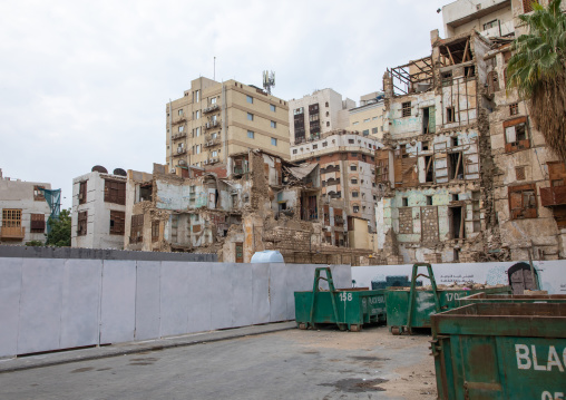 Restoration of an old house with wooden mashrabiyas in al-Balad quarter, Mecca province, Jeddah, Saudi Arabia