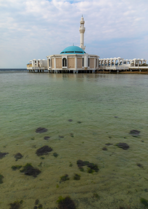 The floating mosque or masjid Bibi Fatima, Mecca province, Jeddah, Saudi Arabia