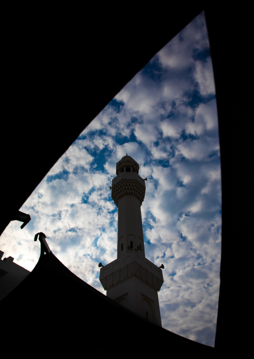 The floating mosque or masjid Bibi Fatima, Mecca province, Jeddah, Saudi Arabia