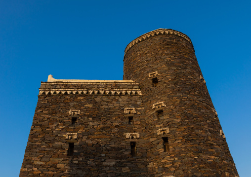 Al baitul Jabali stone house in the heritage village, Jizan Province, Jizan, Saudi Arabia