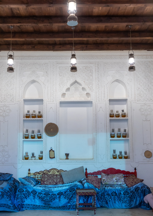 Niches in an old farasani house majlis, Jizan Province, Jizan, Saudi Arabia