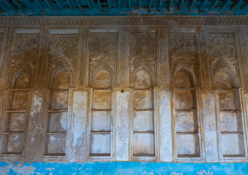 Niches in an old farasani house majlis, Red Sea, Farasan, Saudi Arabia