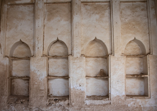 Gypsum decoration of the niches in a farasani house, Red Sea, Farasan, Saudi Arabia