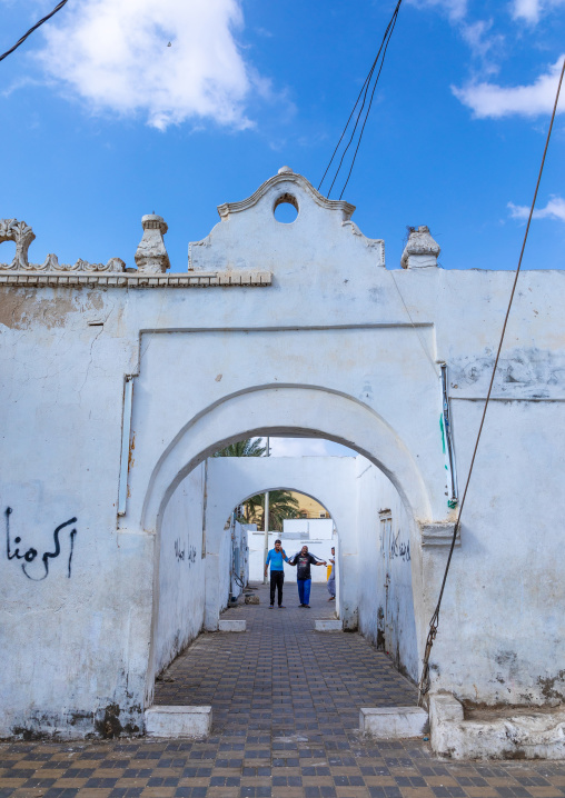 Al Nadji mosque entrance, Red Sea, Farasan, Saudi Arabia