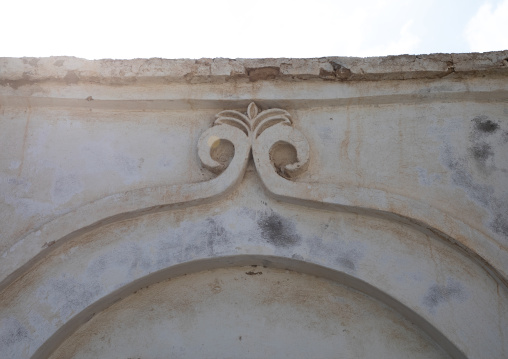 Gypsum decoration in a farasani house, Red Sea, Farasan, Saudi Arabia