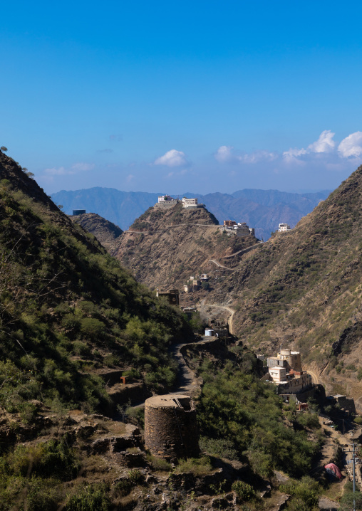Old stone houses in the mountains, Jizan Province, Addayer, Saudi Arabia