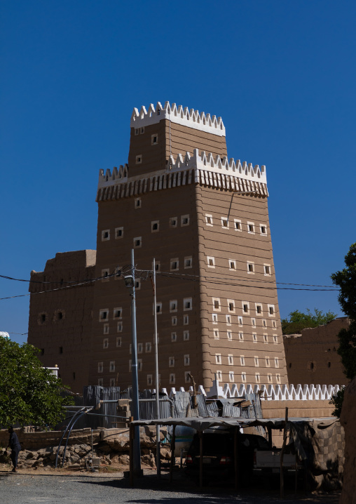 Traditional old mud house, Najran Province, Najran, Saudi Arabia